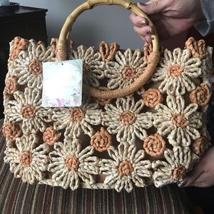 NWT Cappelli Straw Tote